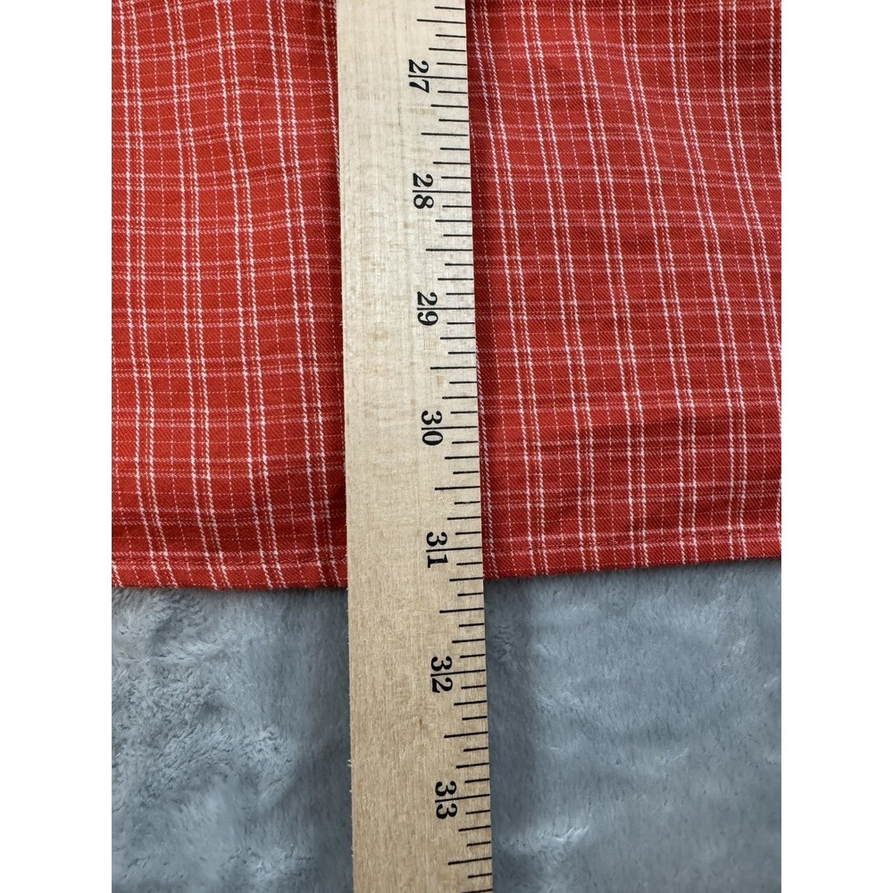 Ariat Pro Series Shirt Mens Medium Red Plaid Long Sleeve Outdoor Western - Picture 10 of 11